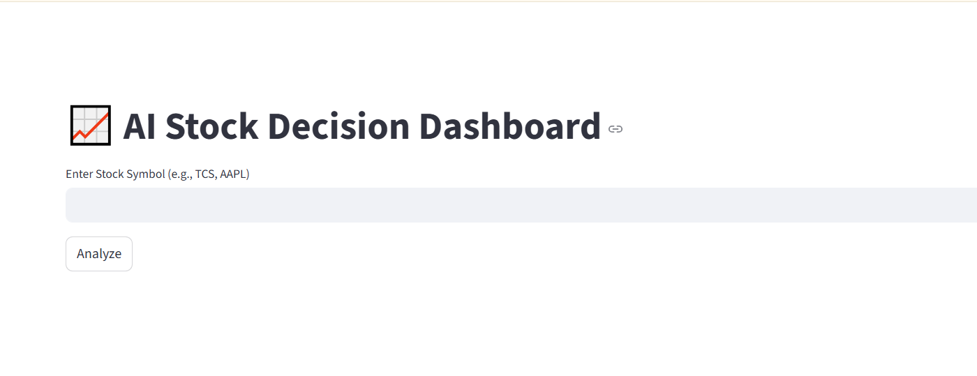 AI Stock Analysis Dashboard
